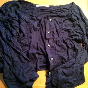 Charlotte Russe Nave Blue 3/4 Length Sweater